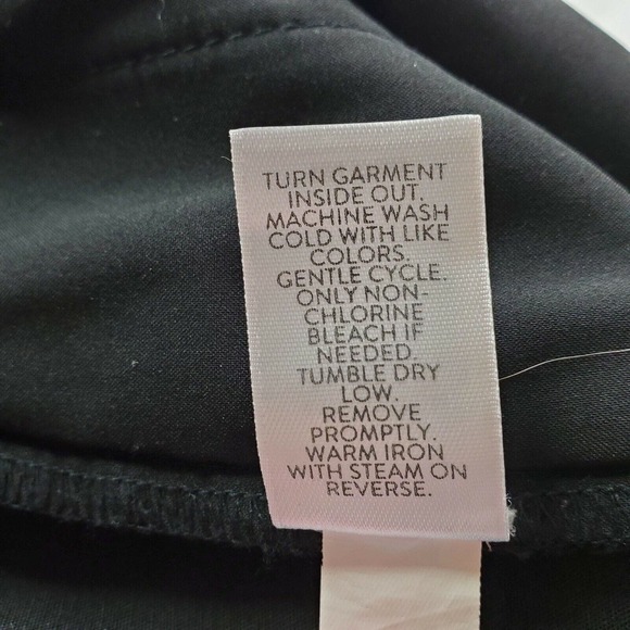 CC - J. Jill Pull-On Trouser Pants Women 10 Solid Black Mid Rise Stretch Zipper - Picture 5 of 6